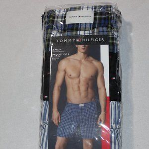 Tommy Hilfiger Men's Cotton Woven Boxers 3-Pack Size Small